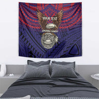 American Samoa Brave Eagle Personalized Tapestry National Flag Color LT9 - Polynesian Pride