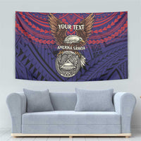 American Samoa Brave Eagle Personalized Tapestry National Flag Color LT9 - Polynesian Pride