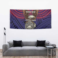 American Samoa Brave Eagle Personalized Tapestry National Flag Color LT9 - Polynesian Pride