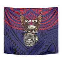 American Samoa Brave Eagle Personalized Tapestry National Flag Color LT9 - Polynesian Pride