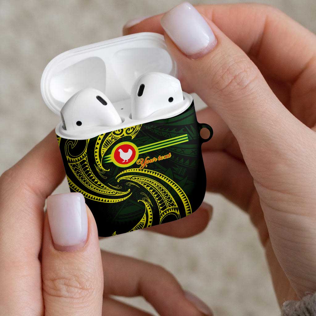 American Samoa Manua Cession Day Personalized AirPods Case Polynesian Wave Style LT9 - Polynesian Pride