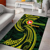 American Samoa Manua Cession Day Personalized Area Rug Polynesian Wave Style LT9 - Polynesian Pride