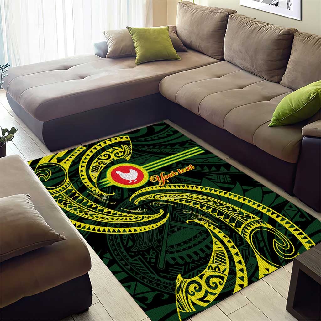 American Samoa Manua Cession Day Personalized Area Rug Polynesian Wave Style LT9 - Polynesian Pride