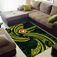 American Samoa Manua Cession Day Personalized Area Rug Polynesian Wave Style LT9 - Polynesian Pride