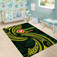 American Samoa Manua Cession Day Personalized Area Rug Polynesian Wave Style LT9 - Polynesian Pride