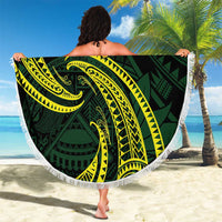 American Samoa Manua Cession Day Personalized Beach Blanket Polynesian Wave Style LT9 - Polynesian Pride