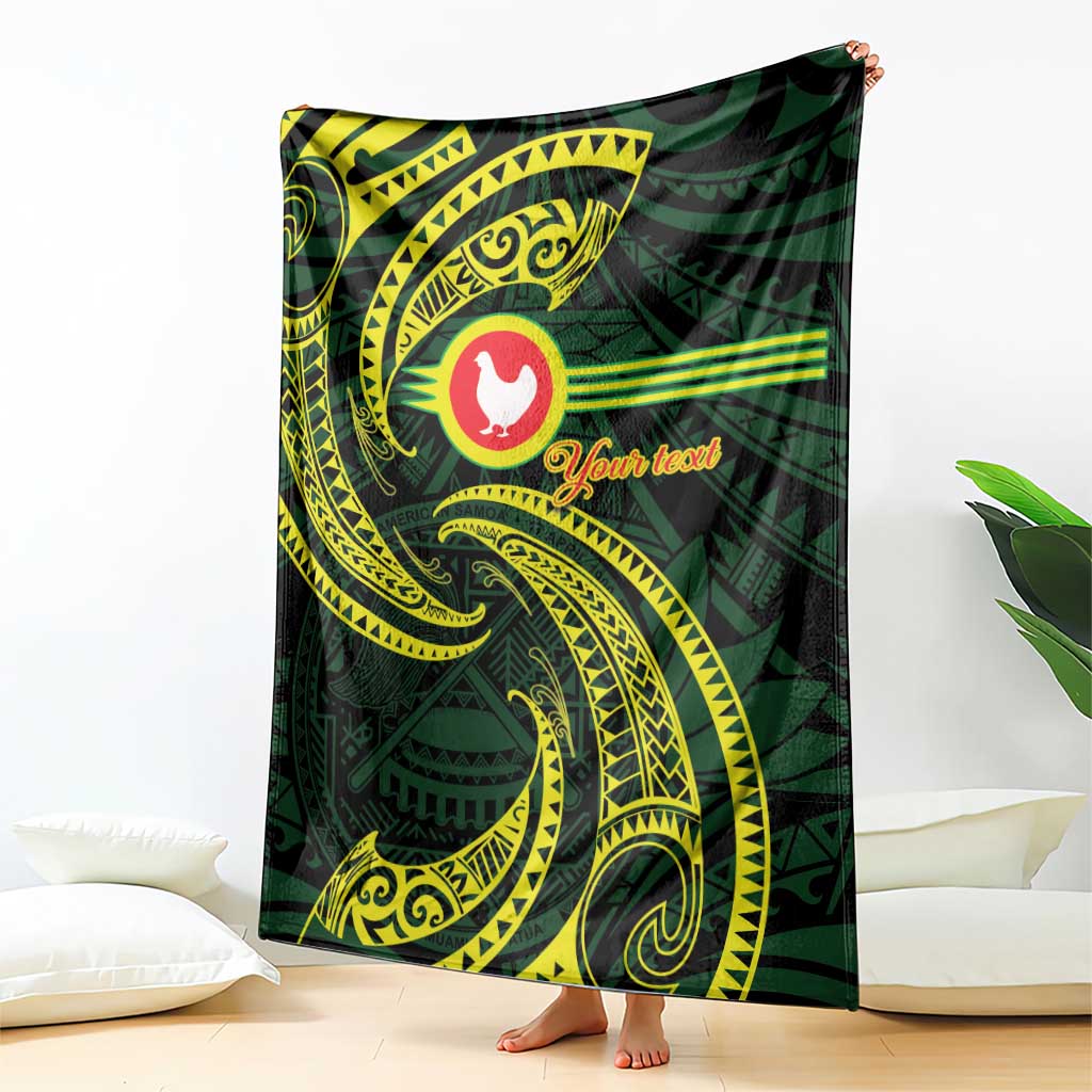 American Samoa Manua Cession Day Personalized Blanket Polynesian Wave Style LT9 - Polynesian Pride
