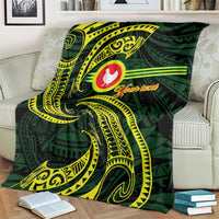 American Samoa Manua Cession Day Personalized Blanket Polynesian Wave Style LT9 - Polynesian Pride