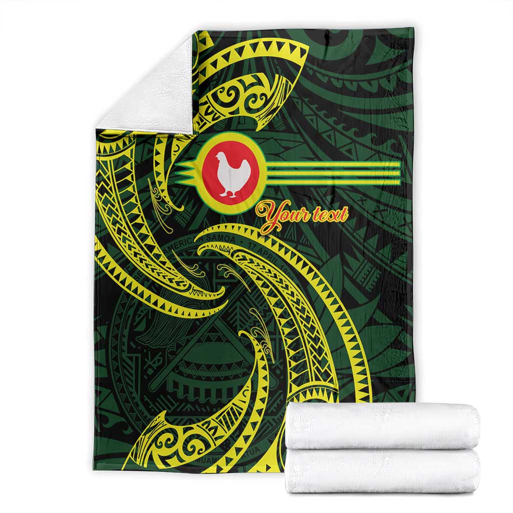 American Samoa Manua Cession Day Personalized Blanket Polynesian Wave Style LT9 - Polynesian Pride
