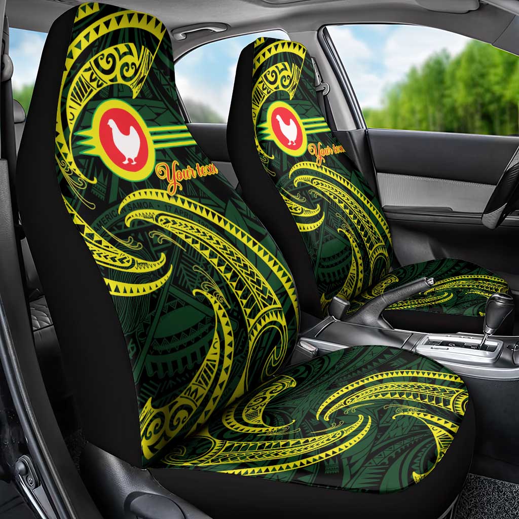 American Samoa Manua Cession Day Personalized Car Seat Cover Polynesian Wave Style LT9 - Polynesian Pride