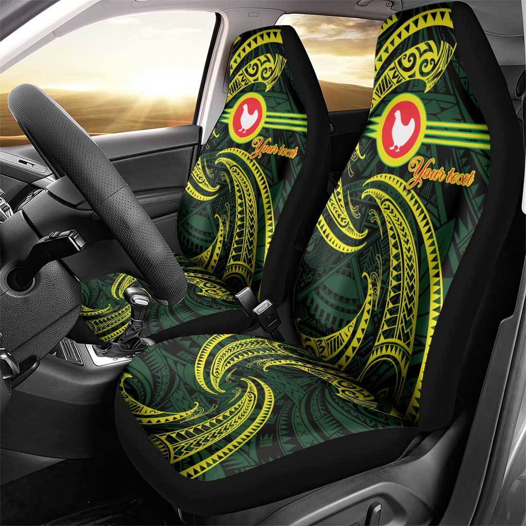 American Samoa Manua Cession Day Personalized Car Seat Cover Polynesian Wave Style LT9 - Polynesian Pride