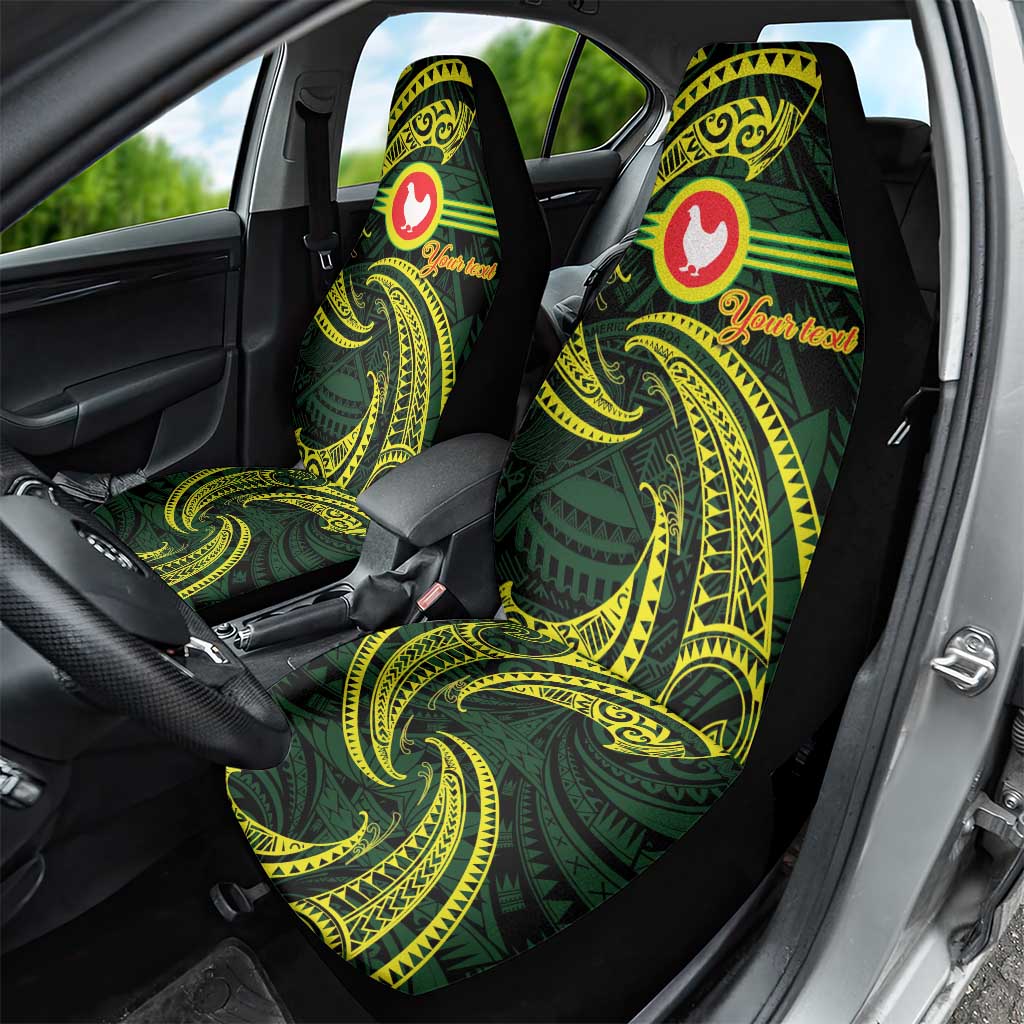 American Samoa Manua Cession Day Personalized Car Seat Cover Polynesian Wave Style LT9 - Polynesian Pride