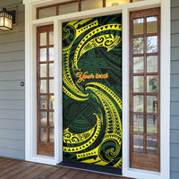 American Samoa Manua Cession Day Personalized Door Cover Polynesian Wave Style LT9 - Polynesian Pride