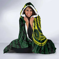American Samoa Manua Cession Day Personalized Hooded Blanket Polynesian Wave Style LT9 - Polynesian Pride