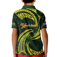 American Samoa Manua Cession Day Personalized Kid Polo Shirt Polynesian Wave Style LT9 - Polynesian Pride