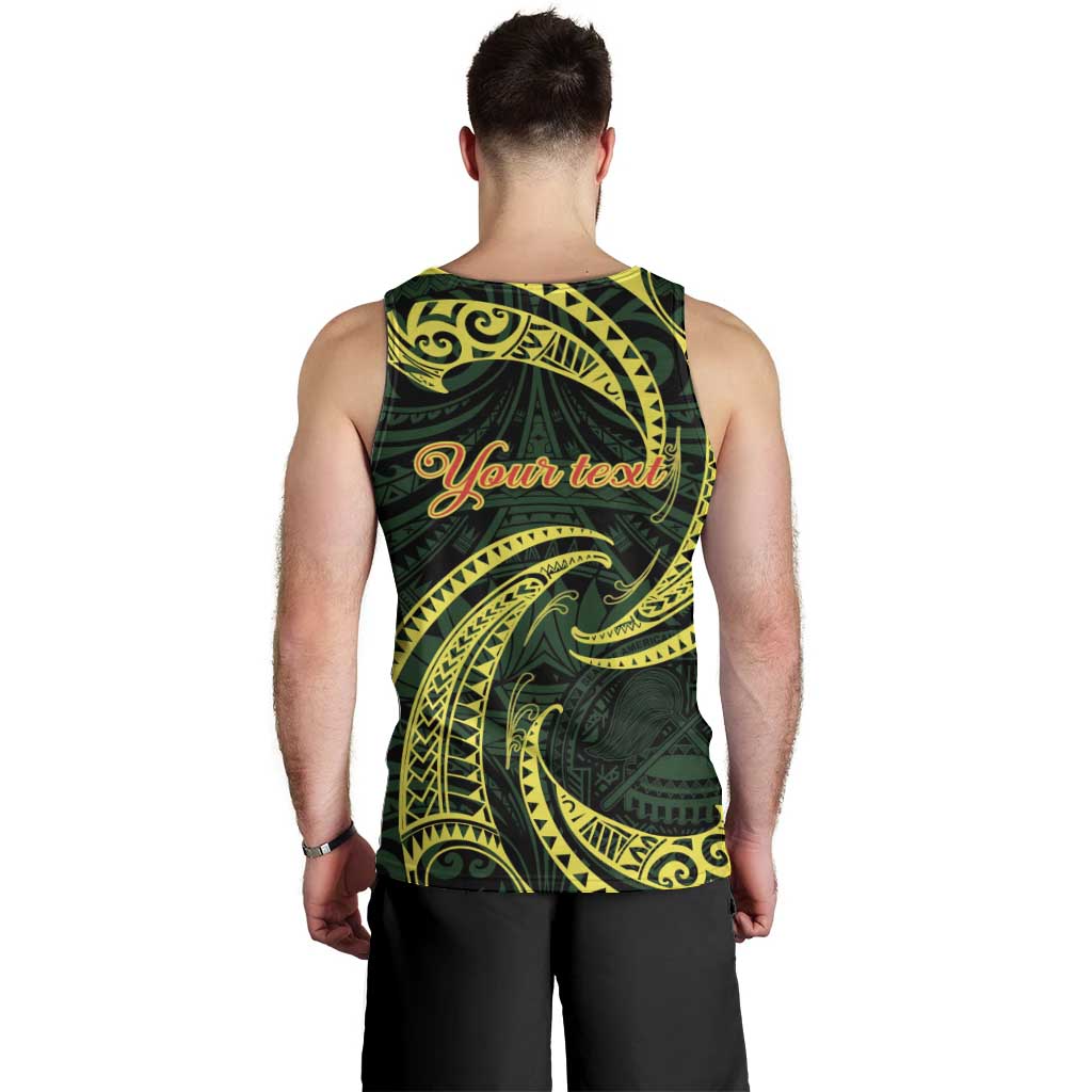 American Samoa Manua Cession Day Personalized Men Tank Top Polynesian Wave Style LT9 - Polynesian Pride