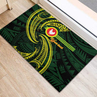 American Samoa Manua Cession Day Personalized Rubber Doormat Polynesian Wave Style LT9 - Polynesian Pride