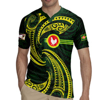American Samoa Manua Cession Day Personalized Rugby Jersey Polynesian Wave Style LT9 - Polynesian Pride