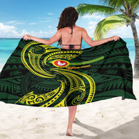 American Samoa Manua Cession Day Personalized Sarong Polynesian Wave Style LT9 - Polynesian Pride