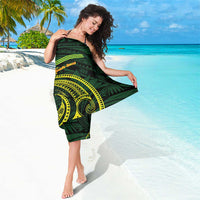 American Samoa Manua Cession Day Personalized Sarong Polynesian Wave Style LT9 - Polynesian Pride