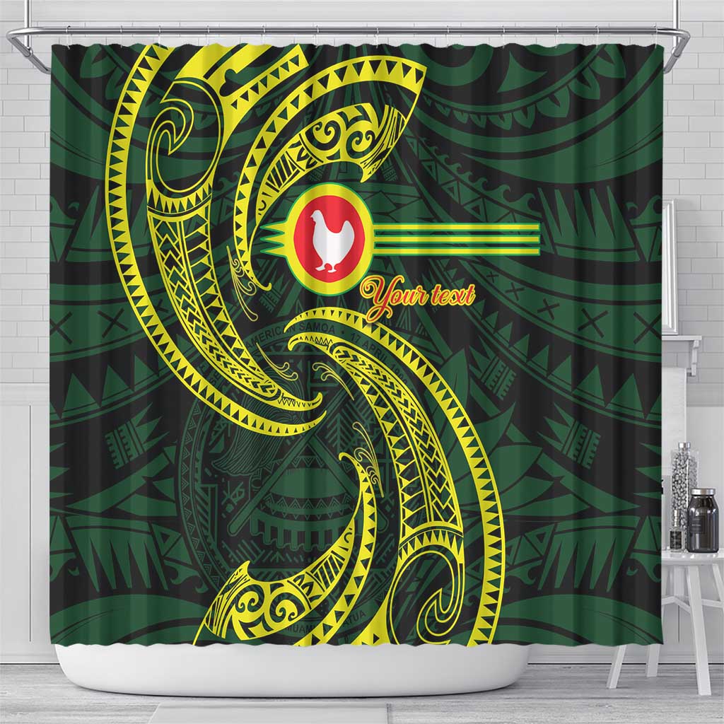 American Samoa Manua Cession Day Personalized Shower Curtain Polynesian Wave Style LT9 - Polynesian Pride