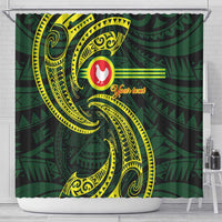 American Samoa Manua Cession Day Personalized Shower Curtain Polynesian Wave Style LT9 - Polynesian Pride