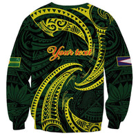 American Samoa Manua Cession Day Personalized Sweatshirt Polynesian Wave Style LT9 - Polynesian Pride