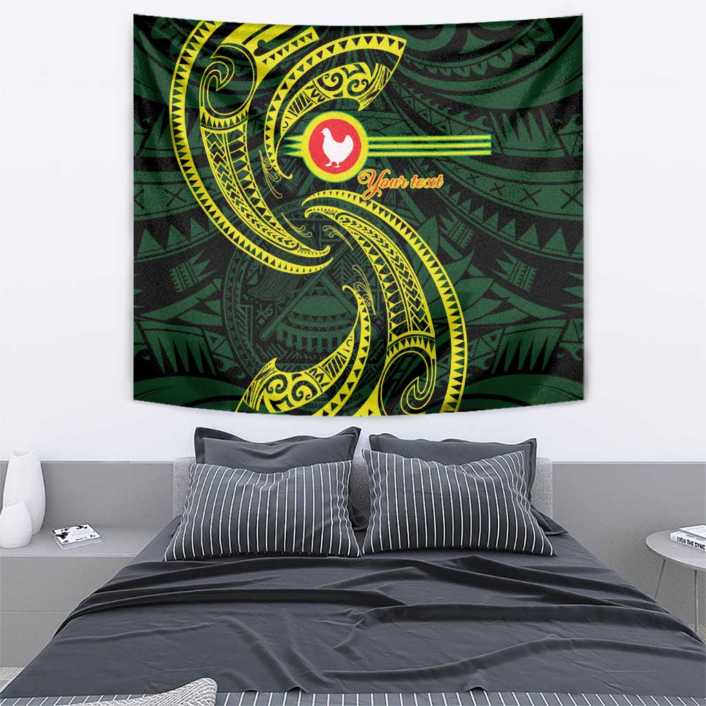 American Samoa Manua Cession Day Personalized Tapestry Polynesian Wave Style LT9 - Polynesian Pride