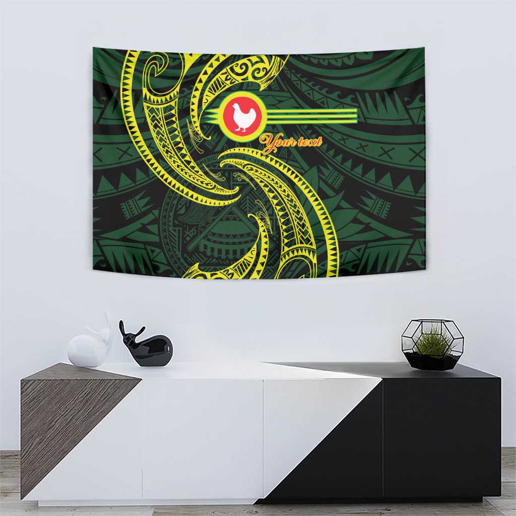 American Samoa Manua Cession Day Personalized Tapestry Polynesian Wave Style LT9 - Polynesian Pride