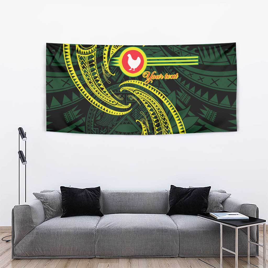 American Samoa Manua Cession Day Personalized Tapestry Polynesian Wave Style LT9 - Polynesian Pride