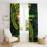 American Samoa Manua Cession Day Personalized Window Curtain Polynesian Wave Style LT9 - Polynesian Pride