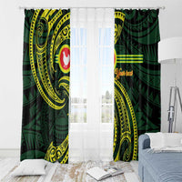 American Samoa Manua Cession Day Personalized Window Curtain Polynesian Wave Style LT9 - Polynesian Pride