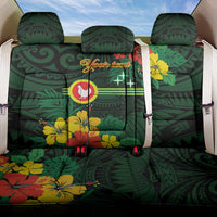 American Samoa Manu'atele Personalized Back Car Seat Cover Manua Island Hibiscus Flowers LT9 One Size Green - Polynesian Pride
