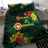 American Samoa Manu'atele Personalized Bedding Set Manua Island Hibiscus Flowers LT9 - Polynesian Pride