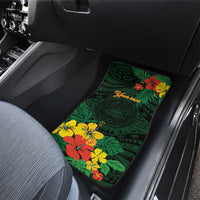 American Samoa Manu'atele Personalized Car Mats Manua Island Hibiscus Flowers LT9 - Polynesian Pride