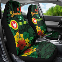 American Samoa Manu'atele Personalized Car Seat Cover Manua Island Hibiscus Flowers LT9 - Polynesian Pride