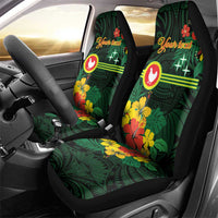 American Samoa Manu'atele Personalized Car Seat Cover Manua Island Hibiscus Flowers LT9 - Polynesian Pride