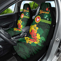American Samoa Manu'atele Personalized Car Seat Cover Manua Island Hibiscus Flowers LT9 - Polynesian Pride