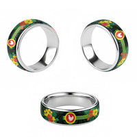 American Samoa Manu'atele Classic Ring Manua Island Hibiscus Flowers LT9 - Polynesian Pride