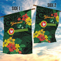 American Samoa Manu'atele Personalized Garden Flag Manua Island Hibiscus Flowers LT9 - Polynesian Pride