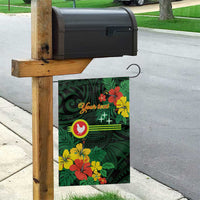 American Samoa Manu'atele Personalized Garden Flag Manua Island Hibiscus Flowers LT9 - Polynesian Pride