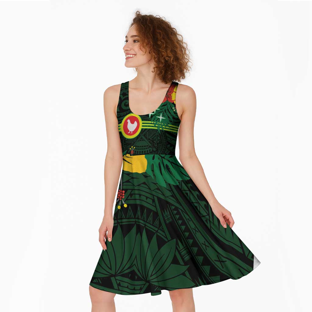 American Samoa Manu'atele Personalized Midi Dress Manua Island Hibiscus Flowers LT9 - Polynesian Pride