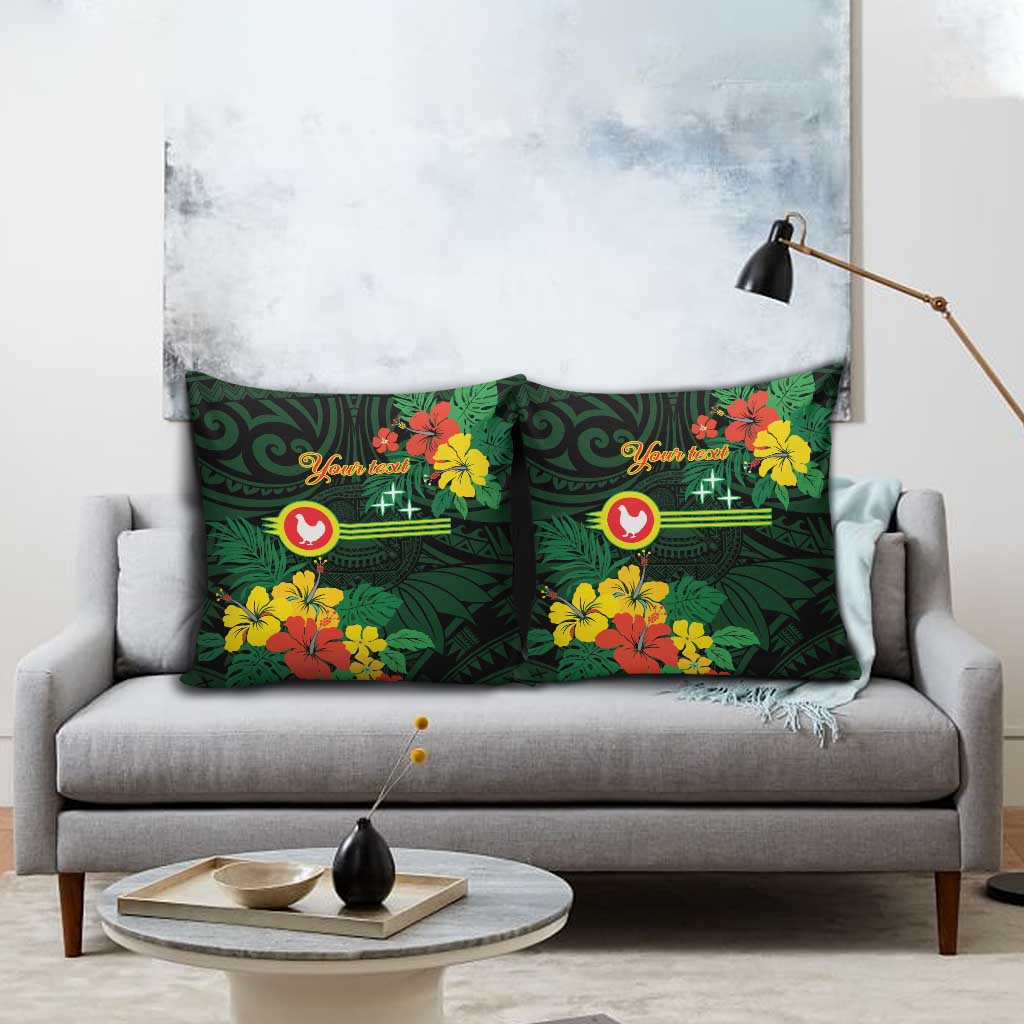 American Samoa Manu'atele Personalized Pillow Cover Manua Island Hibiscus Flowers LT9 - Polynesian Pride