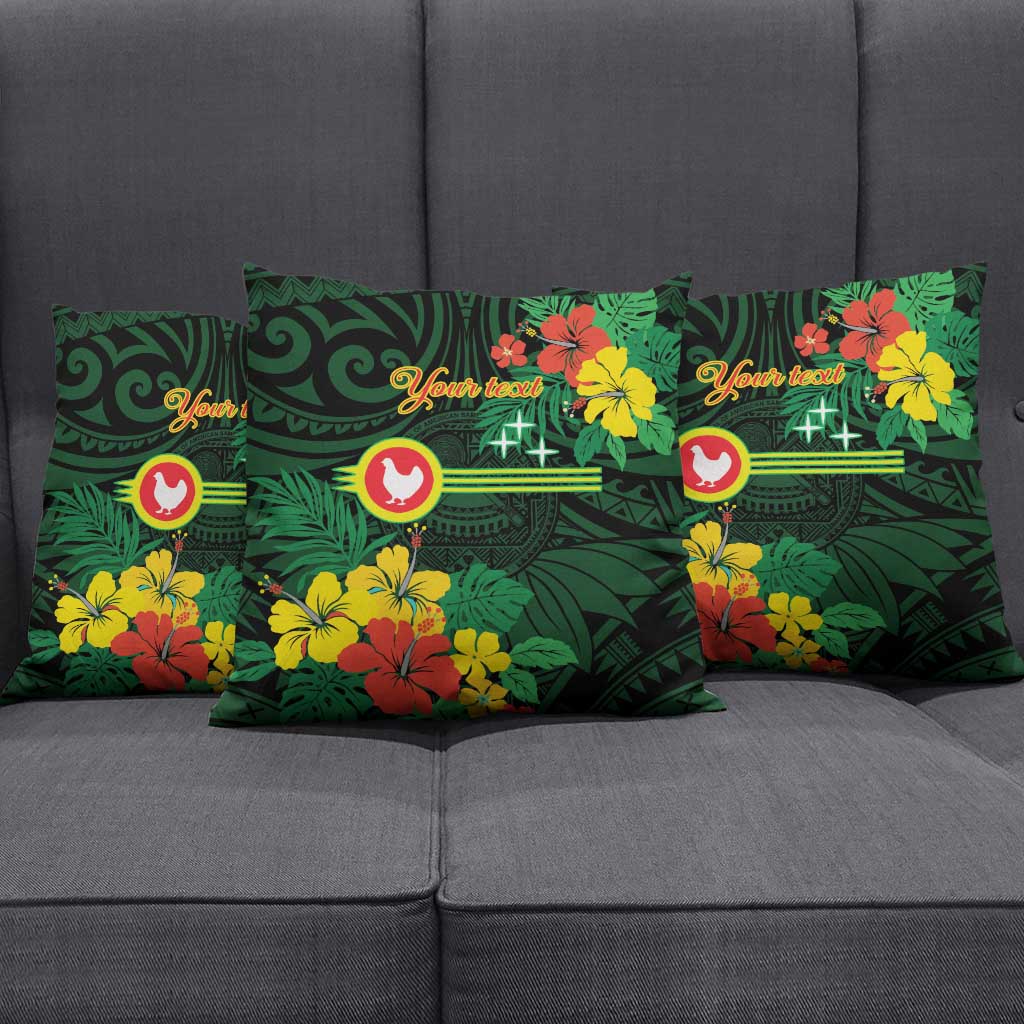 American Samoa Manu'atele Personalized Pillow Cover Manua Island Hibiscus Flowers LT9 - Polynesian Pride