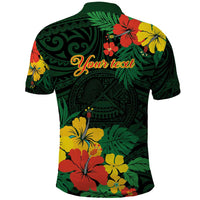 American Samoa Manu'atele Personalized Polo Shirt Manua Island Hibiscus Flowers LT9 - Polynesian Pride