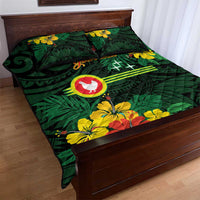 American Samoa Manu'atele Personalized Quilt Bed Set Manua Island Hibiscus Flowers LT9 - Polynesian Pride