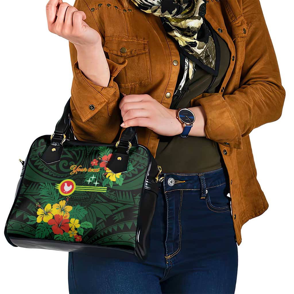 American Samoa Manu'atele Personalized Shoulder Handbag Manua Island Hibiscus Flowers LT9 - Polynesian Pride