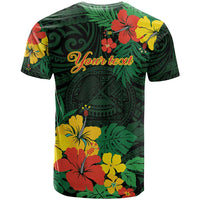 American Samoa Manu'atele Personalized T Shirt Manua Island Hibiscus Flowers LT9 - Polynesian Pride
