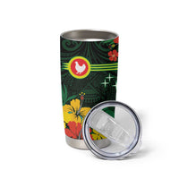 American Samoa Manu'atele Personalized Tumbler Cup Manua Island Hibiscus Flowers LT9 - Polynesian Pride