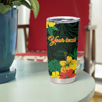American Samoa Manu'atele Personalized Tumbler Cup Manua Island Hibiscus Flowers LT9 - Polynesian Pride